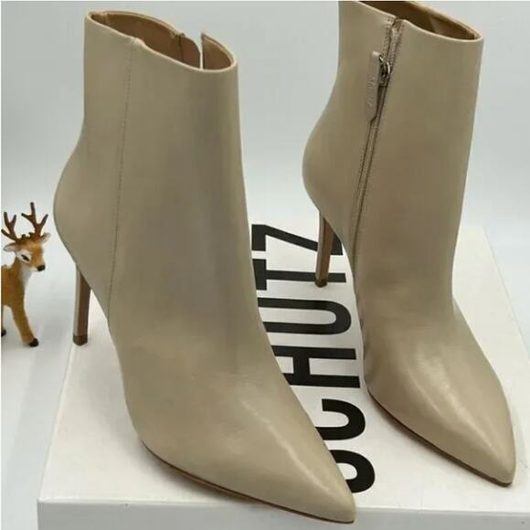 Women’s Schutz Mikki leather ankle boots size 7.5 made in Brazil - Picture 5 of 10